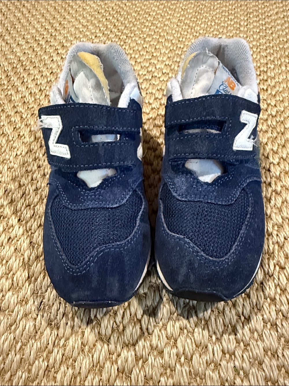 New Balance Navy Blue Kids 574 Velcro Sneakers